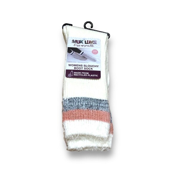 Muk Luks Women's Slouchy Boot Sock - One Size - Picture 1 of 2